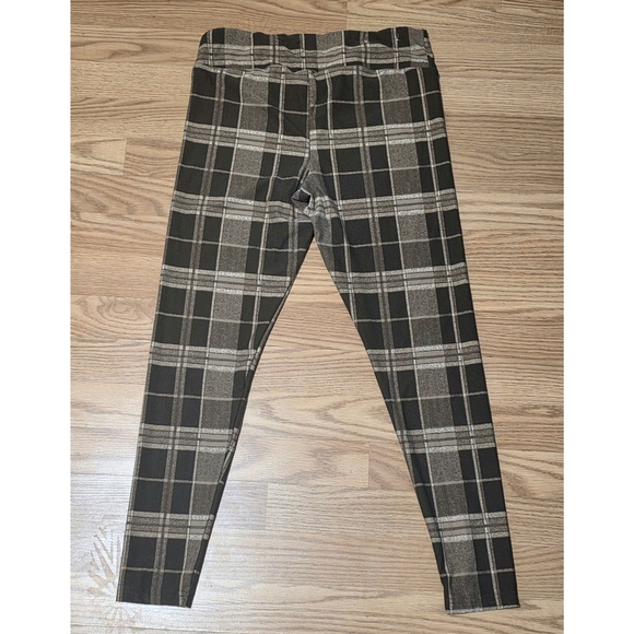 No Boundaries Brown Plaid Leggings | Size L/XL - Picture 2 of 2